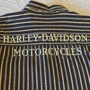 Harley-Davidson Men's Black Striped Shirt